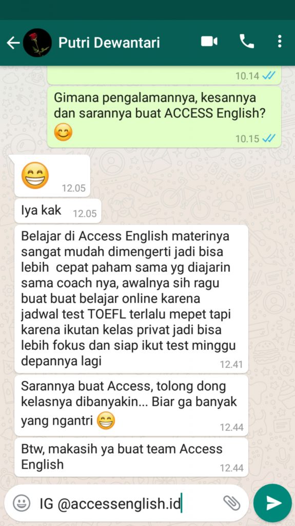 testimoni putri dewantari